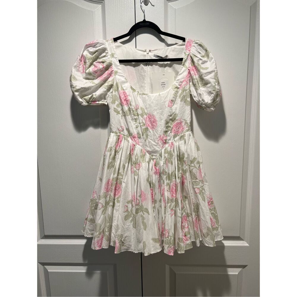 Maison Amory Zephyr Dress - Mr.Darcy Mini dress in floral print size S NWT$299